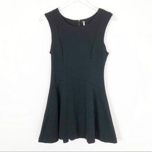 Free People Little Black Mini Dress Back Zip Sz S